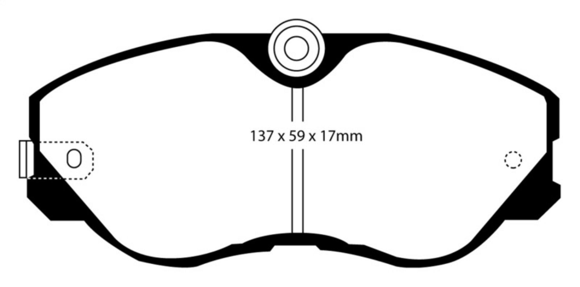 Picture of EBC 87-89 Nissan 300ZX 3-0 Turbo Redstuff Front Brake Pads