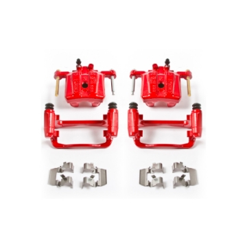 Picture of Power Stop 06-12 Mitsubishi Eclipse Rear Red Calipers w-Brackets - Pair
