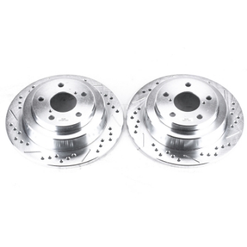 Picture of Power Stop 05-06 Saab 9-2X Rear Evolution Drilled & Slotted Rotors - Pair