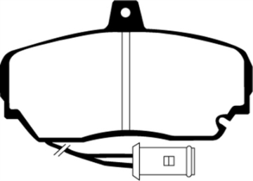 Picture of EBC 87-91 Sterling 825 2-5 Greenstuff Front Brake Pads