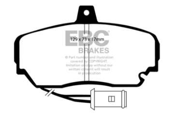 Picture of EBC 87-91 Sterling 825 2-5 Greenstuff Front Brake Pads