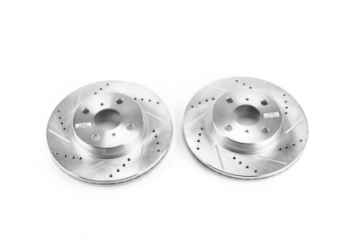 Picture of Power Stop 12-15 Scion iQ Front Evolution Drilled & Slotted Rotors - Pair