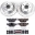 Picture of Power Stop 10-13 BMW 128i Rear Z23 Evolution Sport Brake Kit