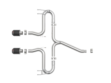 Picture of aFe Takeda 2-1-2in 304 SS Axle-Back Exhaust w-Carbon Tips 17-20 Honda Civic Sport L4-1-5L t