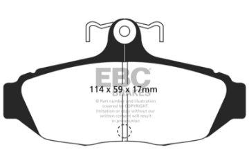 Picture of EBC 87-93 Ford Mustang 5-0 Ultimax2 Rear Brake Pads