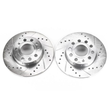 Picture of Power Stop 2008 Audi A3 Rear Evolution Drilled & Slotted Rotors - Pair