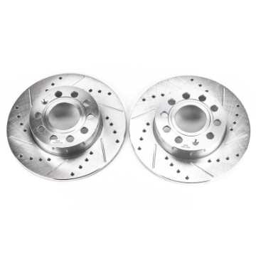 Picture of Power Stop 2008 Audi A3 Rear Evolution Drilled & Slotted Rotors - Pair