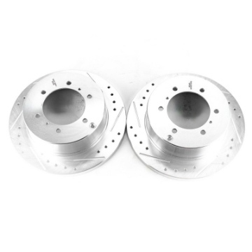Picture of Power Stop 92-00 Mitsubishi Montero Rear Evolution Drilled & Slotted Rotors - Pair