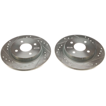 Picture of Power Stop 2018 Ford EcoSport Rear Evolution Drilled & Slotted Rotors - Pair