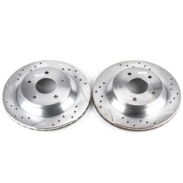 Picture of Power Stop 88-95 Chevrolet Corvette Front Evolution Drilled & Slotted Rotors - Pair