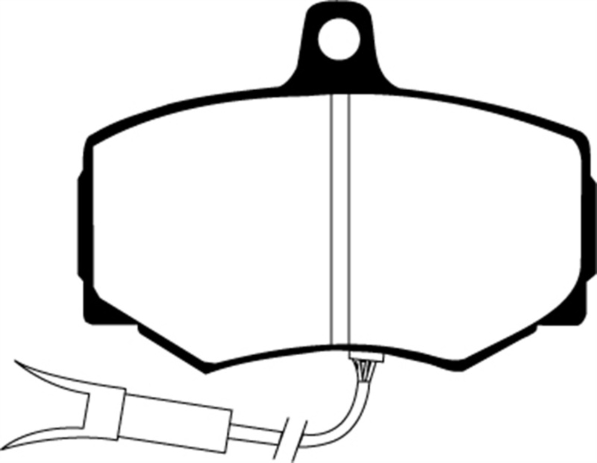 Picture of EBC 88-89 Jaguar XJ6 3-6 Redstuff Front Brake Pads