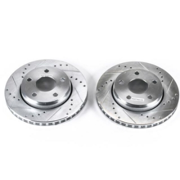 Picture of Power Stop 07-17 Jeep Wrangler Front Evolution Drilled & Slotted Rotors - Pair
