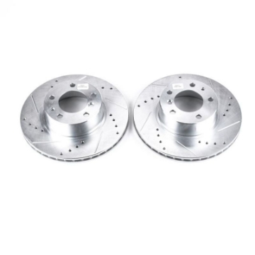 Picture of Power Stop 89-95 BMW 525i Front Evolution Drilled & Slotted Rotors - Pair