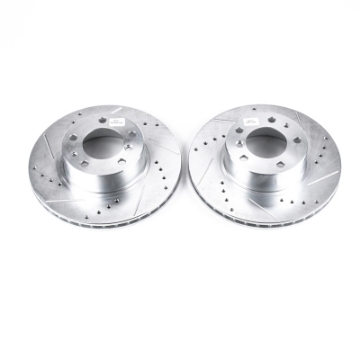 Picture of Power Stop 89-95 BMW 525i Front Evolution Drilled & Slotted Rotors - Pair