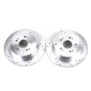 Picture of Power Stop 07-18 Acura RDX Rear Evolution Drilled & Slotted Rotors - Pair