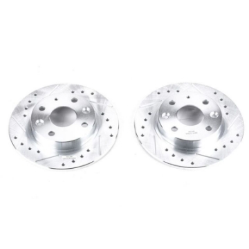 Picture of Power Stop 90-93 Mazda Miata Rear Evolution Drilled & Slotted Rotors - Pair