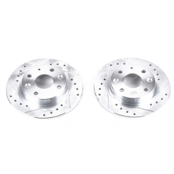 Picture of Power Stop 90-93 Mazda Miata Rear Evolution Drilled & Slotted Rotors - Pair