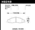 Picture of Hawk 98-02 Chevy Camaro - 98-02 Pontiac Firebird Race DTC-60 Front Brake Pads