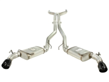 Picture of aFe MACHForce XP Exhaust 3in Stainless Stee CB-10-13 Chevy Camaro V8-6-2L td gloss blk tip