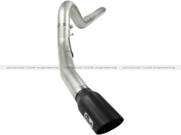 Picture of aFe MACHForce XP 5in DPF-Back Stainless Steel Exh Sys, Black tip, Ford Diesel Trucks 08-10 V8-6-4L