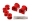 Picture of Energy Suspension 04-06 Pontiac GTO Red 16mm Front Sway Bar Bushing Set