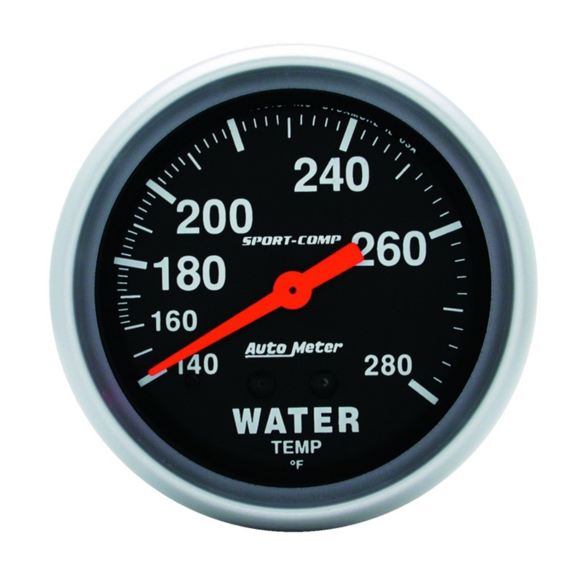 Picture of Autometer Sport-Comp 66-7mm 140-280 Degree F PSI Mechanical Water Temperature Gauge