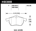 Picture of Hawk 99-02 Saab 9-3-99-04 Saab 9-5 D819 HPS Street Front Brake Pads