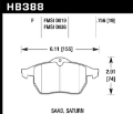 Picture of Hawk 99-02 Saab 9-3-99-04 Saab 9-5 D819 HPS Street Front Brake Pads