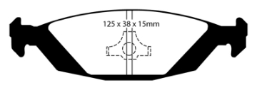 Picture of EBC 88-90 Saab 900 2-0 Ultimax2 Rear Brake Pads