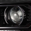 Picture of AlphaRex 12-15 Toyota Tacoma PRO-Series Projector Headlights Plank Style Alpha Black w-DRL