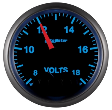 Picture of Autometer Elite 52-4mm Peak & Warn w- Electronic Control 8-18 Volt Voltmeter