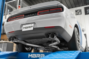 Picture of MBRP 15-16 Dodge Challenger RT 5-7L Aluminized Steel 3in Dual Rear Cat-back Quad Tips - Street