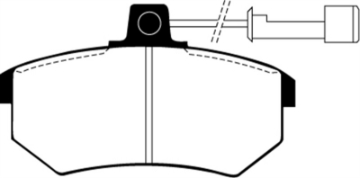 Picture of EBC 88-92 Audi 80 2-0 Ultimax2 Front Brake Pads