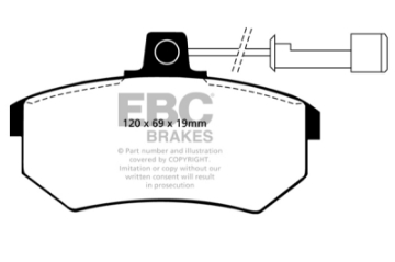 Picture of EBC 88-92 Audi 80 2-0 Ultimax2 Front Brake Pads