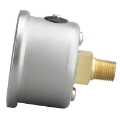 Picture of Autometer AutoGage 1-5in Liquid Filled Mechanical 0-60 PSI Fuel Pressure Gauge - Silver