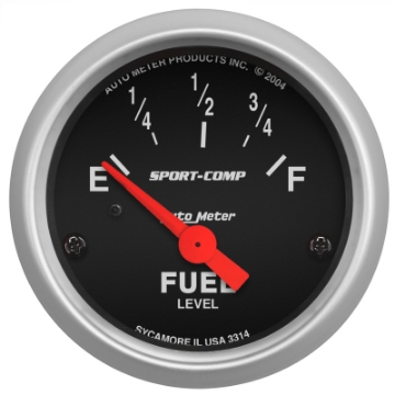 Picture of Autometer Sport Comp 52mm Short Sweep Electronic Fuel Level Gauge