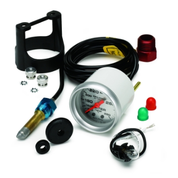 Picture of Autometer Ultra-Lite 52mm 140-280 Deg F Mechanical Water Temp Gauge - White