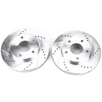 Picture of Power Stop 97-05 Chevrolet Blazer Front Evolution Drilled & Slotted Rotors - Pair