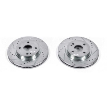 Picture of Power Stop 11-14 Mazda 2 Front Evolution Drilled & Slotted Rotors - Pair