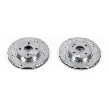 Picture of Power Stop 11-14 Mazda 2 Front Evolution Drilled & Slotted Rotors - Pair