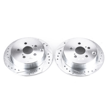 Picture of Power Stop 03-06 Pontiac Vibe Rear Evolution Drilled & Slotted Rotors - Pair