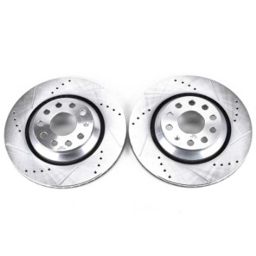 Picture of Power Stop 17-18 Audi RS3 Rear Evolution Drilled & Slotted Rotors - Pair