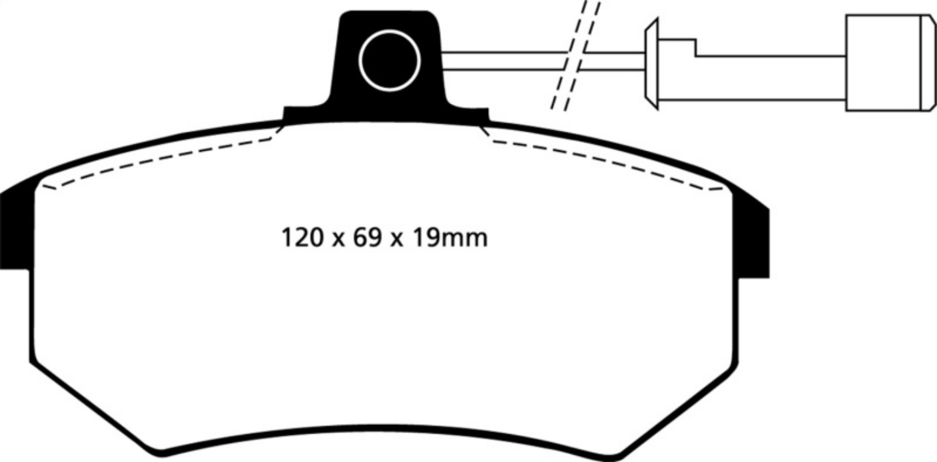 Picture of EBC 89-90 Audi 100 Quattro 2-3 Yellowstuff Front Brake Pads