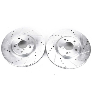 Picture of Power Stop 07-13 Acura MDX Front Evolution Drilled & Slotted Rotors - Pair