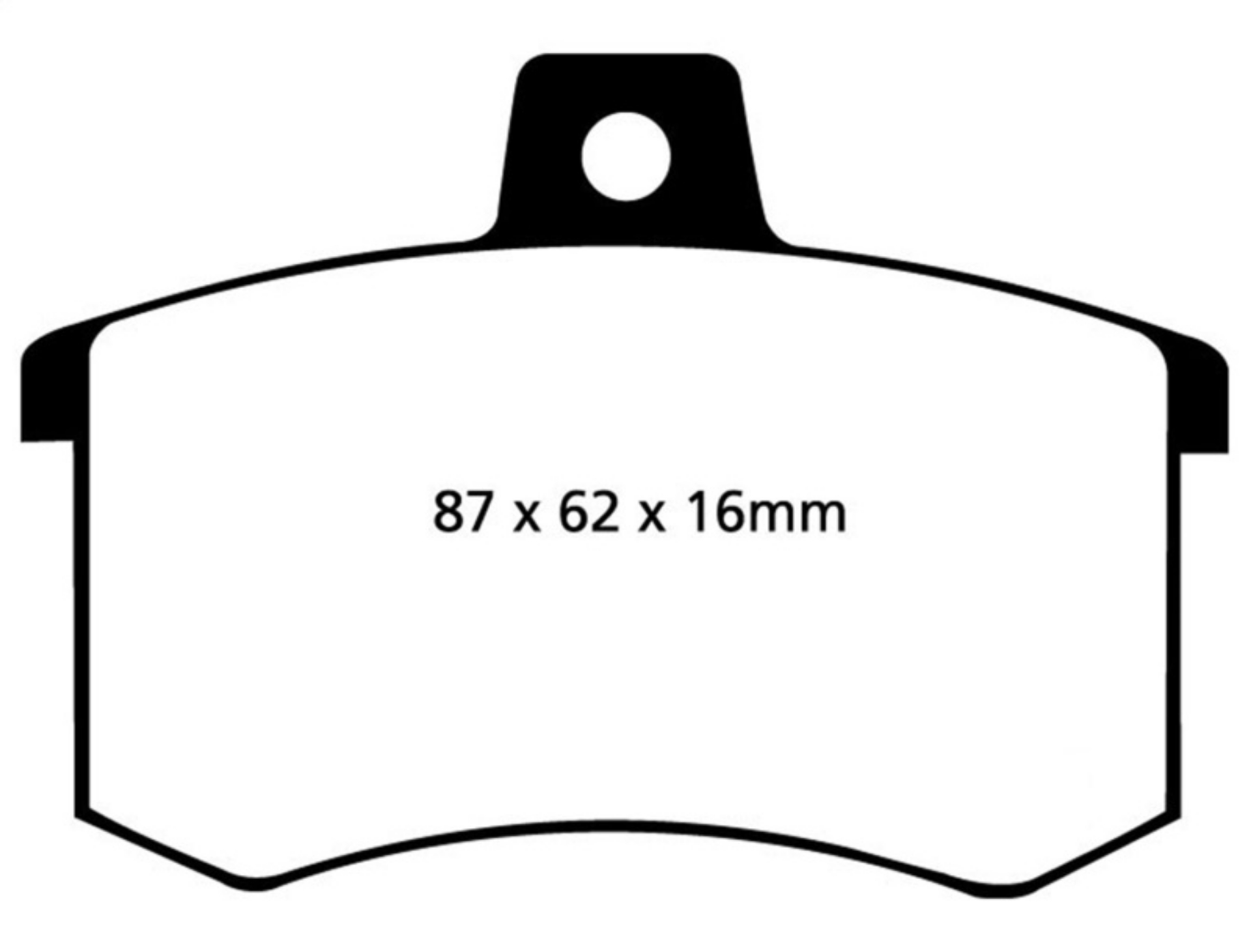 Picture of EBC 89-90 Audi 100 Quattro 2-3 Yellowstuff Rear Brake Pads