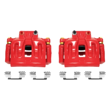 Picture of Power Stop 12-17 Chrysler 300 Front Red Calipers w-Brackets - Pair