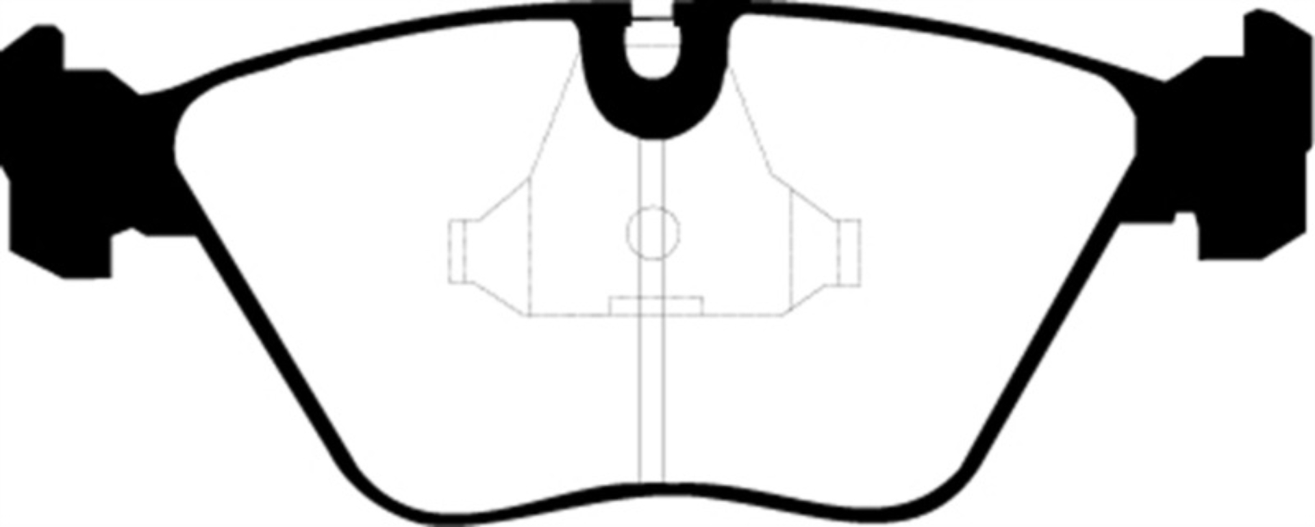Picture of EBC 89-91 Audi 200 2-2 Turbo ATE Greenstuff Front Brake Pads