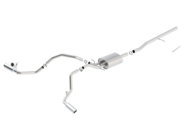 Picture of Borla 14 Silv-Sierra C-B Exhaust ATAK 1500 5-3L V8 AT-MT 2&4WD Ext Cab Split Side Exit