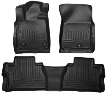 Picture of Husky Liners 14 Toyota Tundra Weatherbeater Black Front & 2nd Seat Floor Liners