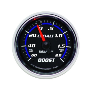 Picture of Autometer Cobalt 52mm 2 BAR Mechanical Boost Gauge